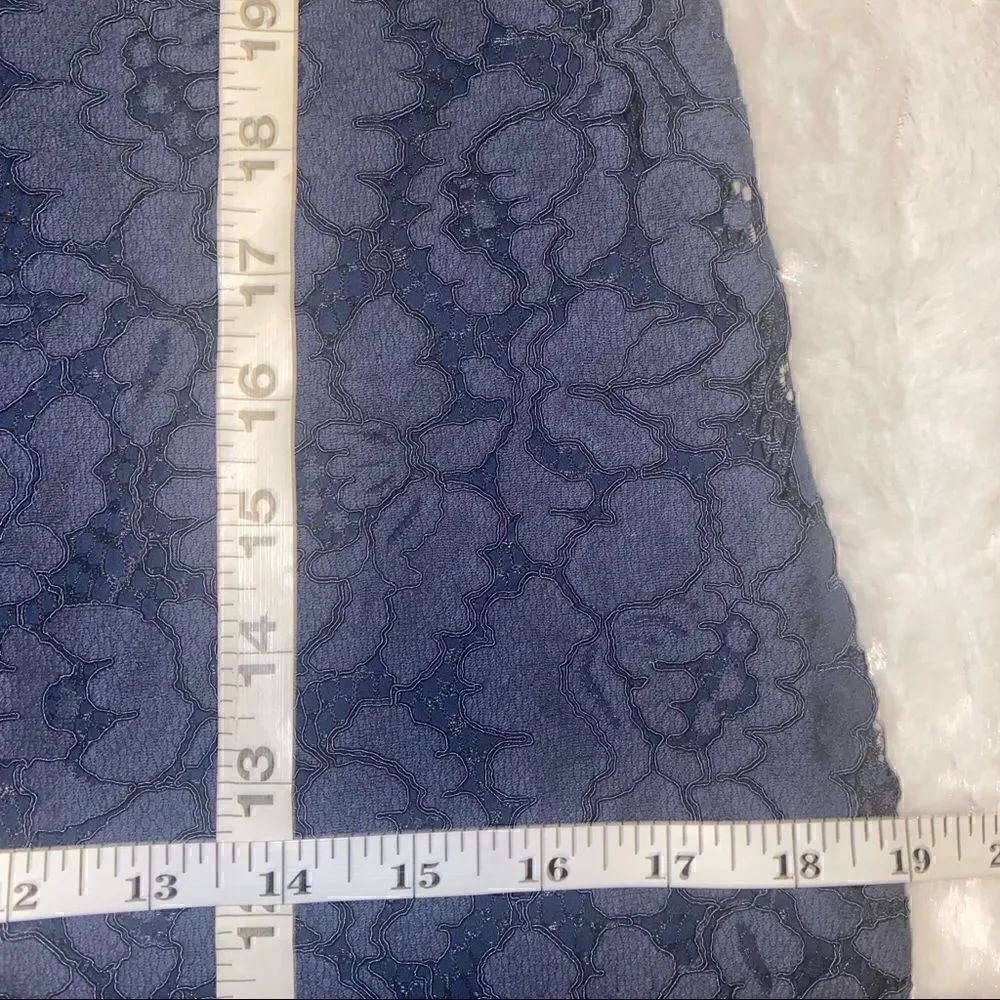 Charles Henry blue floral lace shift dress size small - Picture 10 of 11